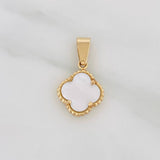 Dije Trebol 1.7 g / 3/4 in Oro Amarillo 18K