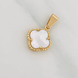 Dije Trebol 1.7 g / 3/4 in Oro Amarillo 18K