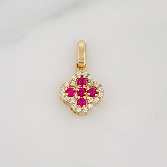 Pendant Clover 1.15 g / 3/4 in 18K Yellow Gold