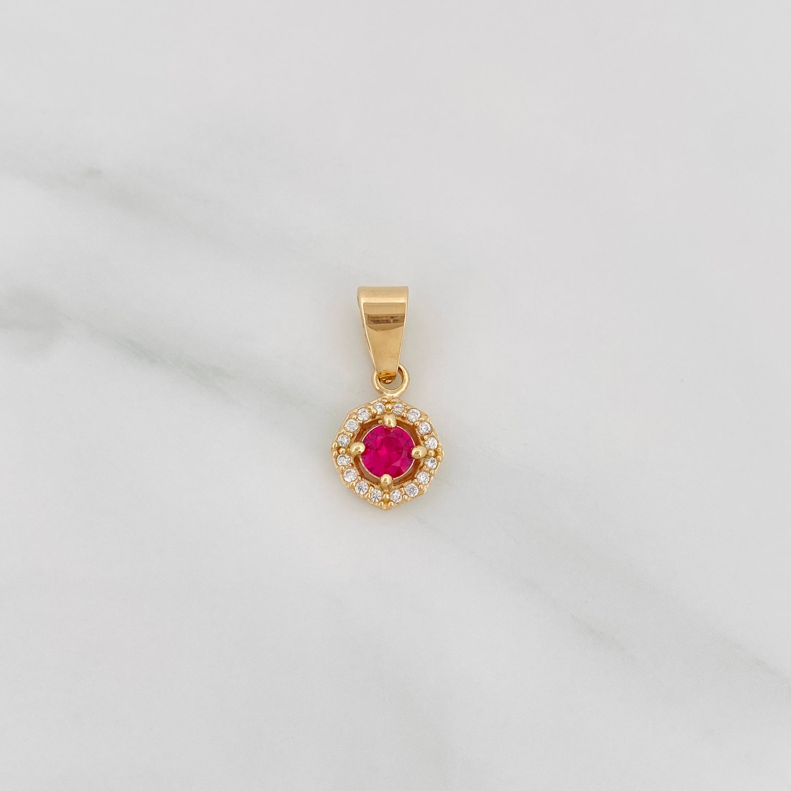 Dije Halo Circulo 1.15 g / 1/2 in Oro Amarillo 18K
