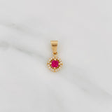 Dije Halo Circulo 1.15 g / 3/4 in Oro Amarillo 18K