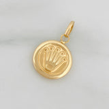 Dije Corona 0.9 g / 3/4 in Oro Amarillo 18K