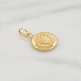 Dije Corona 0.9 g / 3/4 in Oro Amarillo 18K