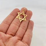 Dije Estrella De David 2 g / 1 1/4 in Oro Amarillo 18K