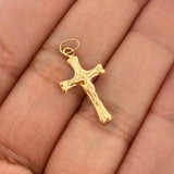 Dije Cruz Cristo 0.5gr / Oro Amarillo 18K &