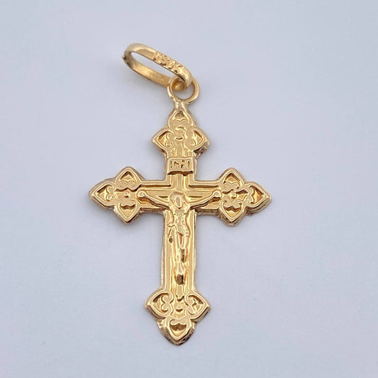 Dije Cruz Cristo 0.85gr / Oro Amarillo 18K &