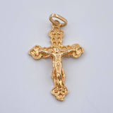 Pendant Cross Christ 1.65gr / 1in / 18K Gold +&
