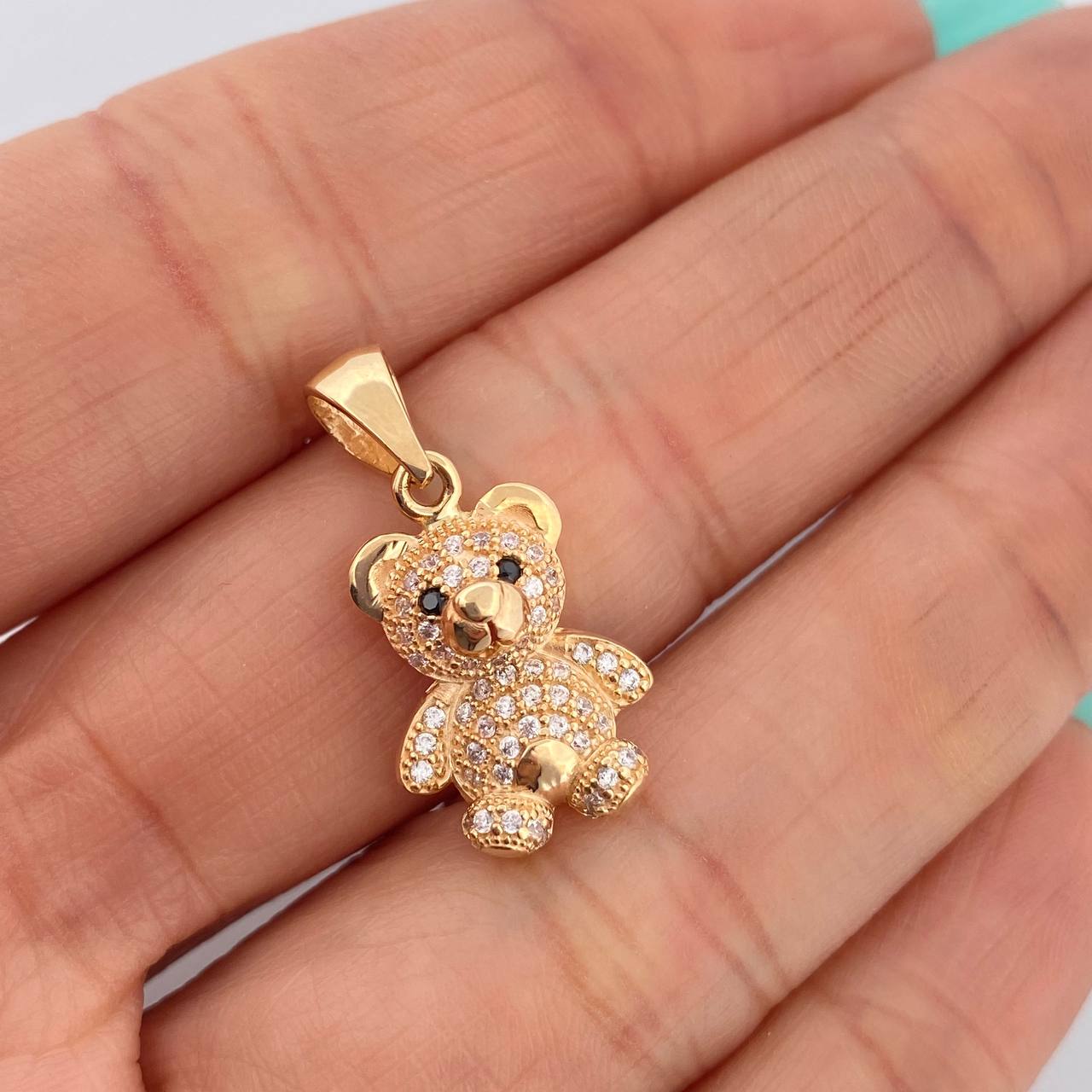 Dije Oso 3.45gr / 1 in / Oro Amarillo 18K &