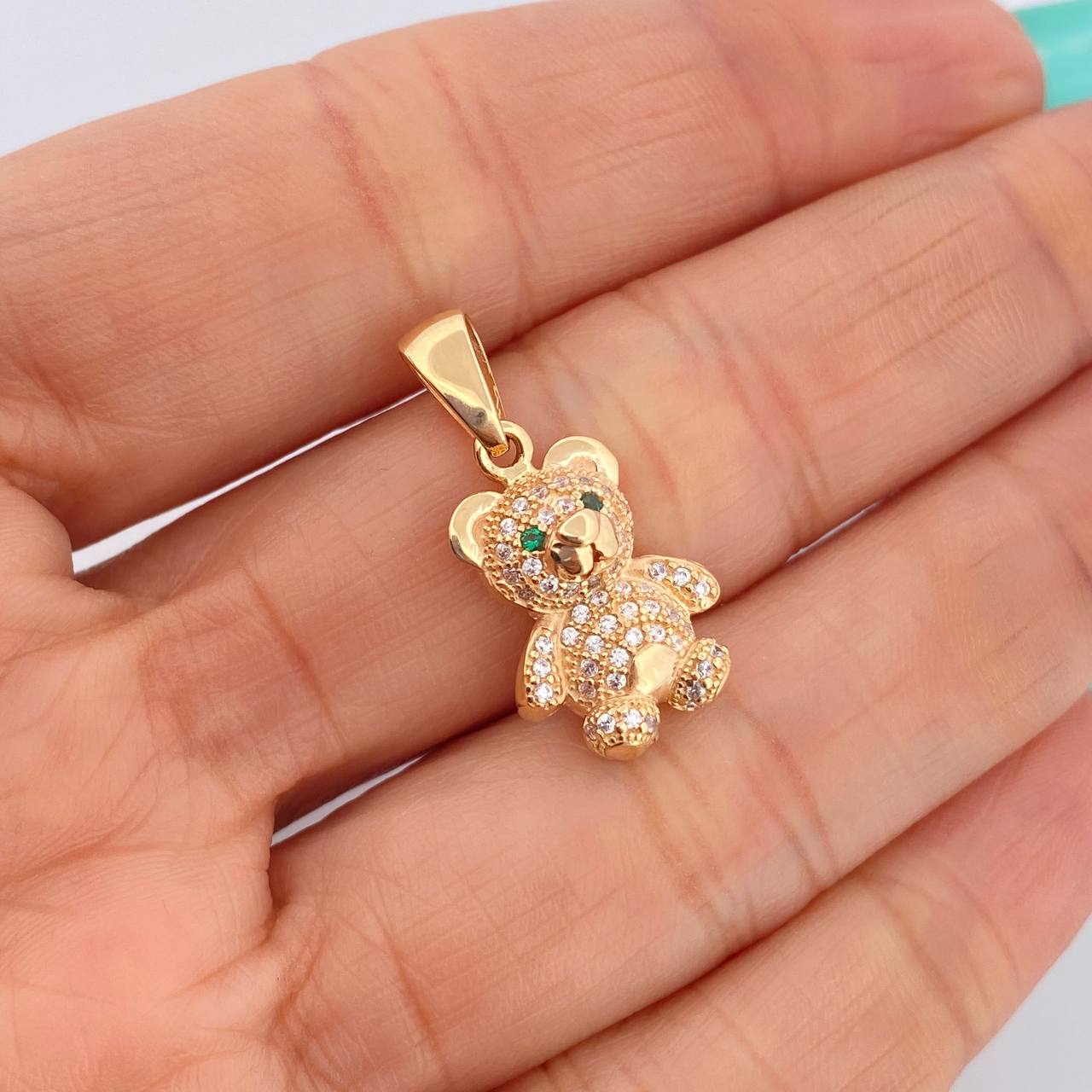 Dije Oso 3.55gr / 1 in / Oro Amarillo 18K &