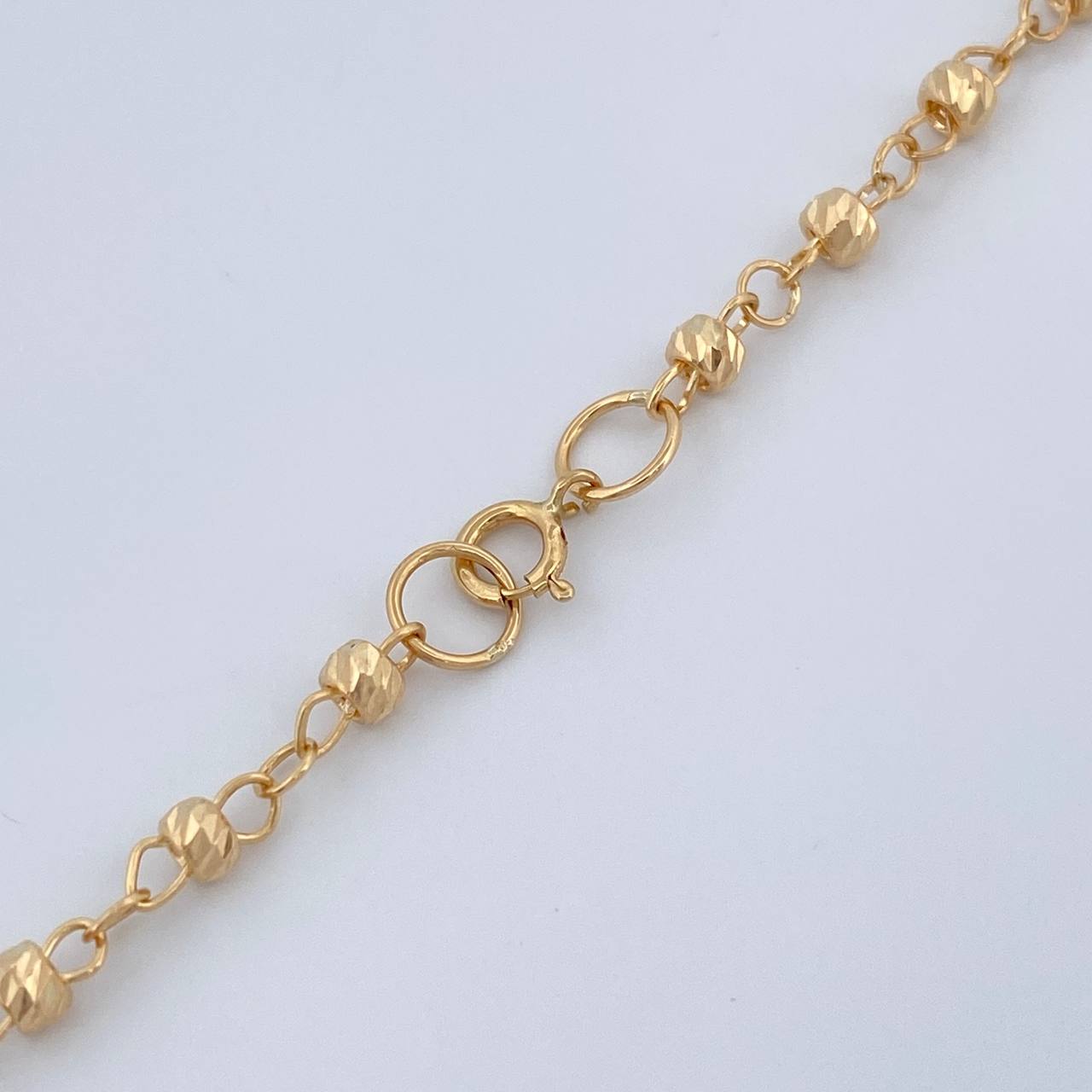 Rosario Virgen Milagrosa 5.75gr / 18 1/2 in / 3mm-2mm Oro Amarillo 18K &