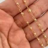 Rosario Virgen Milagrosa 5.75gr / 18 1/2 in / 3mm-2mm Oro Amarillo 18K &