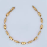 Pulso Rustico Corona 3.3gr / 8 in / 4mm Oro Amarillo 18K &