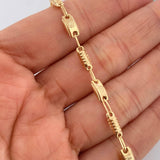 Pulso Rustico Corona 3.3gr / 8 in / 4mm Oro Amarillo 18K &