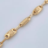 Pulso Rustico Corona 3.3gr / 8 in / 4mm Oro Amarillo 18K &