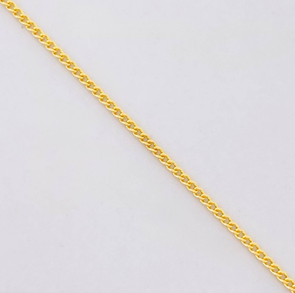 Cadena Mini Cubana 1.75g / 18 in / 0.9mm Oro Amarillo 18K