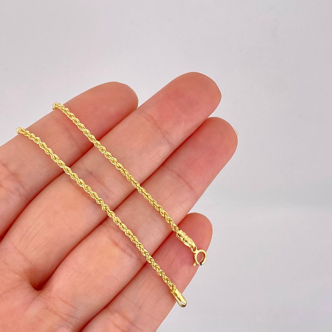 Cadena Lazo 2.15g / 24 in / 1.7mm Oro Amarillo 18K