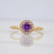 Anillo Flor Circular 1.9 g / T8 Oro Amarillo 18K
