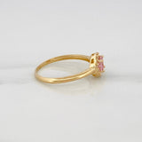 Anillo Flor Circular 1.7 g / T6 1/2 Oro Amarillo 18K