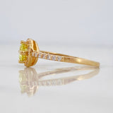 Churumbela Flower Ring 2.45 g / T7 Yellow Gold 18K