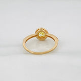 Churumbela Flower Ring 2.45 g / T7 Yellow Gold 18K