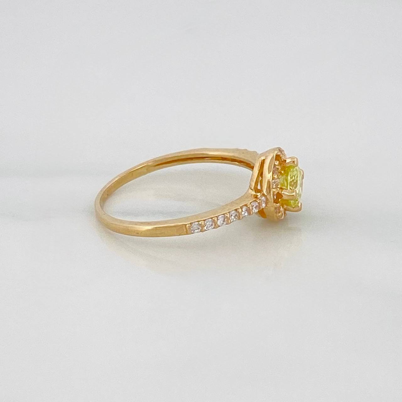 Churumbela Flower Ring 2.45 g / T7 Yellow Gold 18K