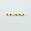 Herraje Retazo GC 5 Eslabones 0.3gr / 1 1/4 in / 3.3mm Oro Amarillo 18K