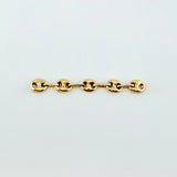 Herraje Retazo GC 5 Eslabones 0.3gr / 1 1/4 in / 3.3mm Oro Amarillo 18K