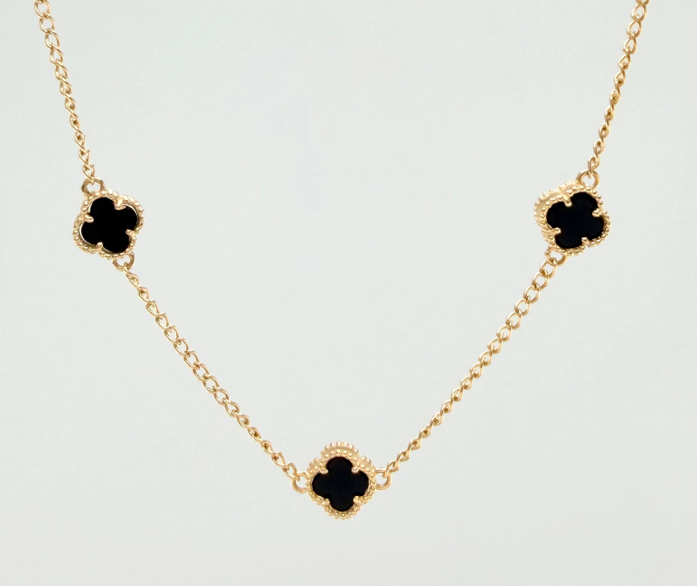 Cadena Trebol Aro Seguido 8.35gr / 15 3/4 in / 7mm Oro Amarillo Nac.Esp. 18K