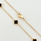 Cadena Trebol Aro Seguido 8.35gr / 15 3/4 in / 7mm Oro Amarillo Nac.Esp. 18K