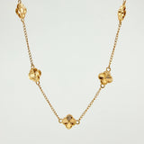 Cadena Trebol Diamantado  12.85gr / 19 3/4 in / 10mm Oro Amarillo Nac.Esp. 18K