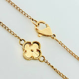 Cadena Trebol Diamantado  12.85gr / 19 3/4 in / 10mm Oro Amarillo Nac.Esp. 18K