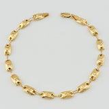 Pulso Rustico Rx 4.25gr / 7 3/4 in / 5mm Oro Amarillo 18K