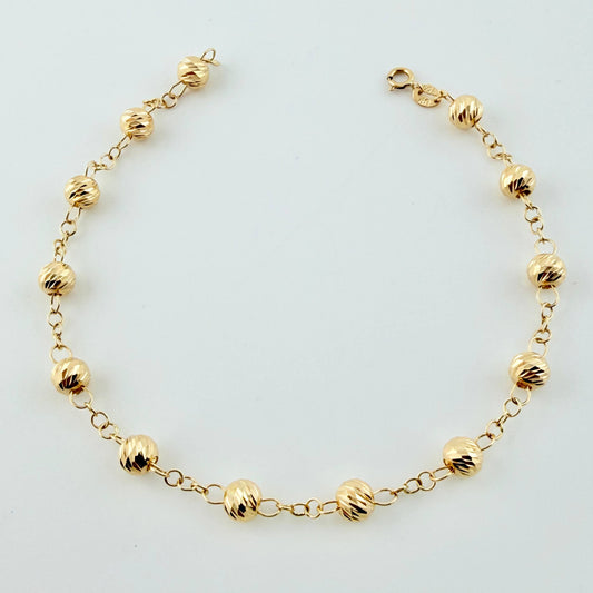 Pulso Tipo Militar 2.85gr / 7 1/2 in / 5mm Oro Amarillo 18K