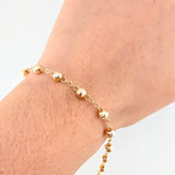 Pulso Tipo Militar 2.85gr / 7 1/2 in / 5mm Oro Amarillo 18K