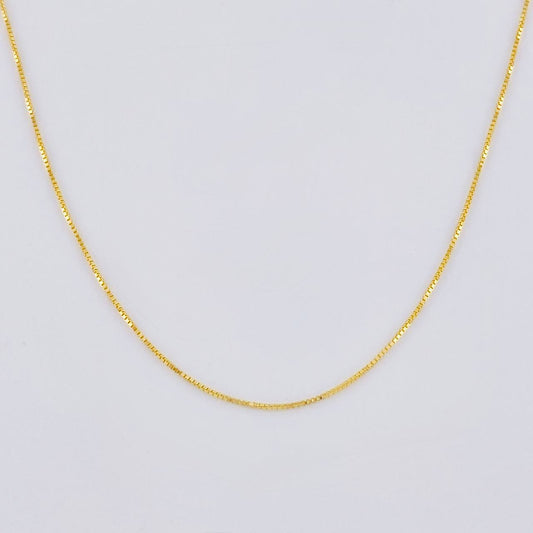 Cadena Veneciana 1.6g / 18 in / 0.65mm Oro Amarillo 18K