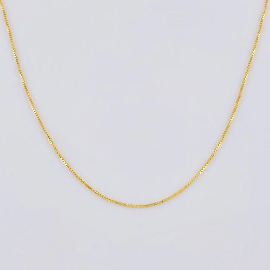 Cadena Veneciana 1.6g / 18 in / 0.7mm Oro Amarillo 18K