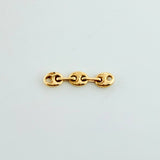 Herraje Retazo GC 3 Eslabones 0.2gr / 3/4 in / 3.3mm Oro Amarillo 18K