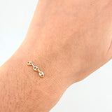 Herraje Retazo GC 3 Eslabones 0.2gr / 3/4 in / 3.3mm Oro Amarillo 18K