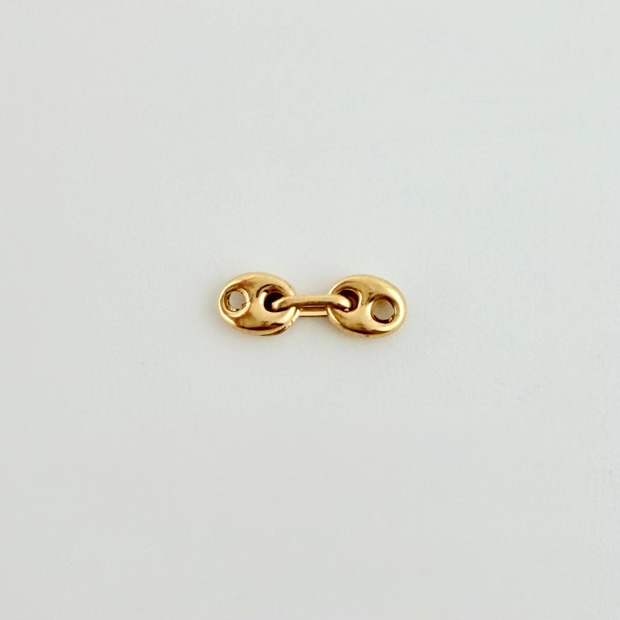 Herraje Retazo GC 2 Eslabones 0.1gr / 1/2 in / 3.3mm Oro Amarillo 18K