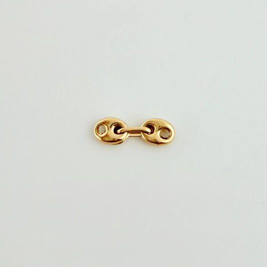 Herraje Retazo GC 2 Eslabones 0.1gr / 1/2 in / 3.3mm Oro Amarillo 18K