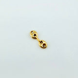 Herraje Retazo GC 2 Eslabones 0.1gr / 1/2 in / 3.3mm Oro Amarillo 18K