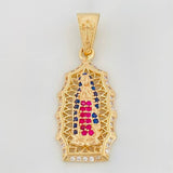 Pendant Virgin of Guadalupe 3.25 g / 1 1/4 in 18K Yellow Gold