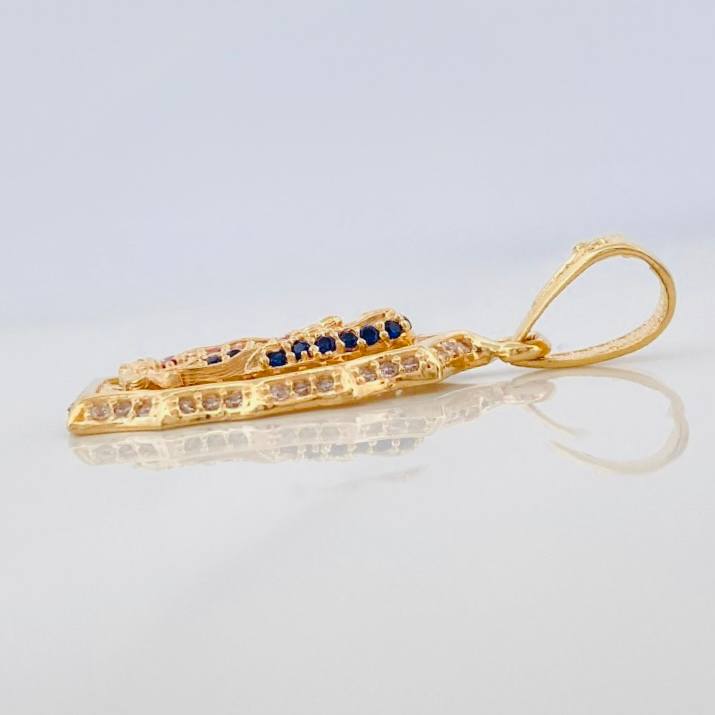 Pendant Virgin of Guadalupe 3.25 g / 1 1/4 in 18K Yellow Gold