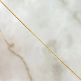 Cadena Veneciana 1.05gr / 17 3/4 in / 0.61mm Oro Amarillo +3 18K !