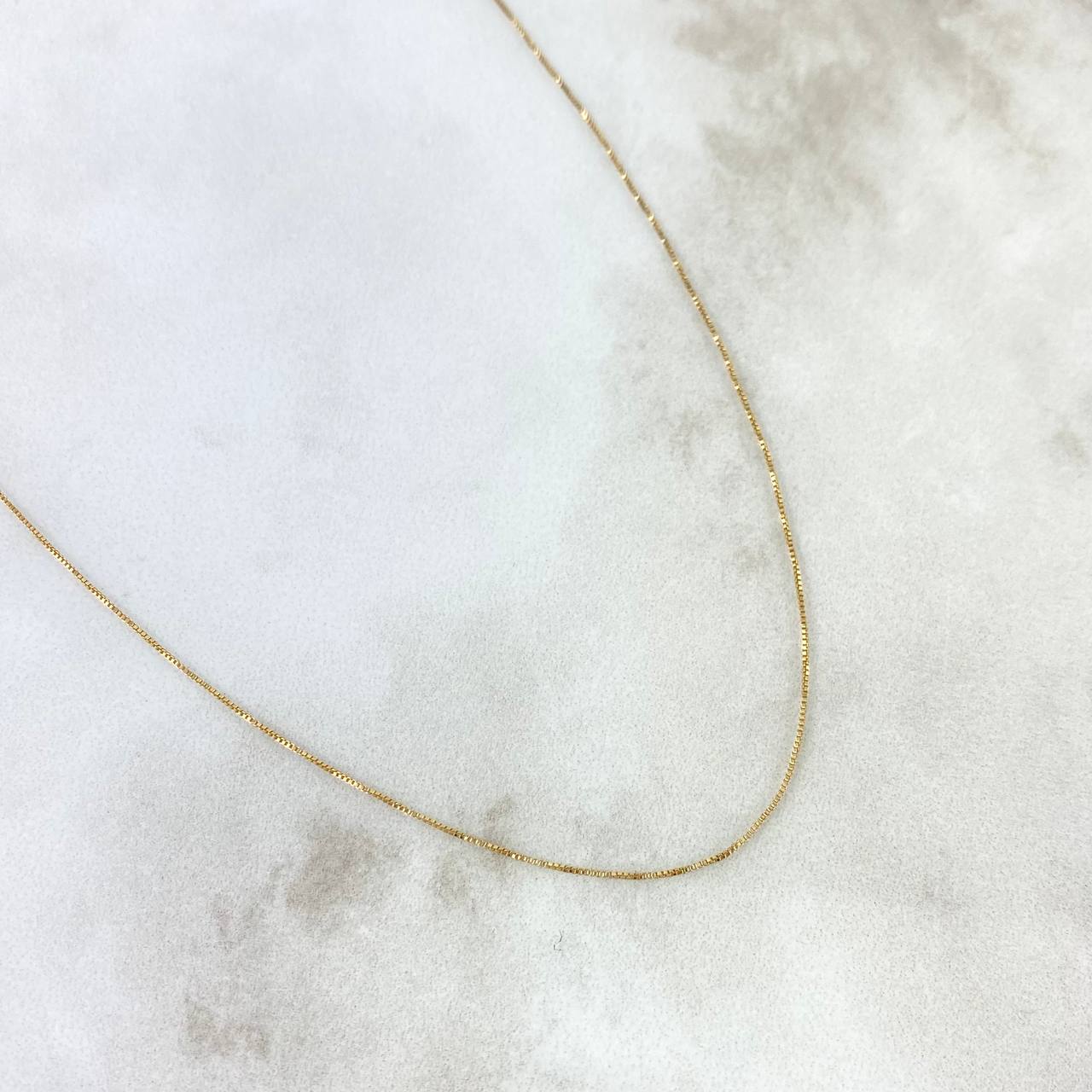 Cadena Veneciana 1.15gr / 17 3/4 in / 0.61mm Oro Amarillo +3 18K !