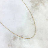 Cadena Veneciana 1.05gr / 17 3/4 in / 0.61mm Oro Amarillo +3 18K !