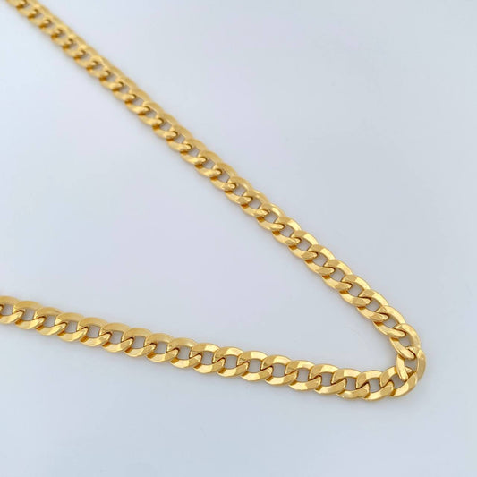 Cadena Cubana 7.35gr / 24 in / 3.85mm Oro Amarillo +1 18K $