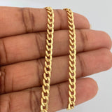 Cuban Links 7.35gr / 24 in / 3.85mm Yellow Gold +1 18K $