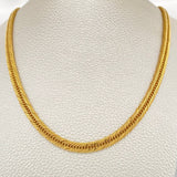 Cadena Cubana Reticulada 19gr / 23 3/4 in / 5.24mm Oro Amarillo +3 18K $