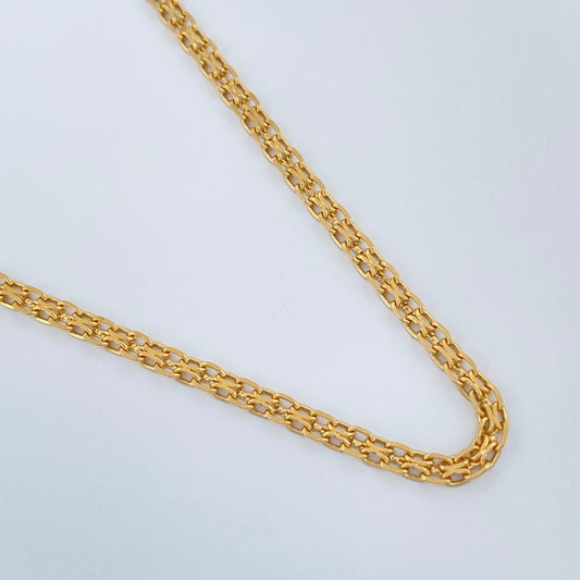 Cadena China 6.85gr / 23 3/4 in / 2.14mm Oro Amarillo +1 18K $